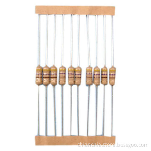 Carbon Film Resistors with Bulk, Tape and Reel Packaging